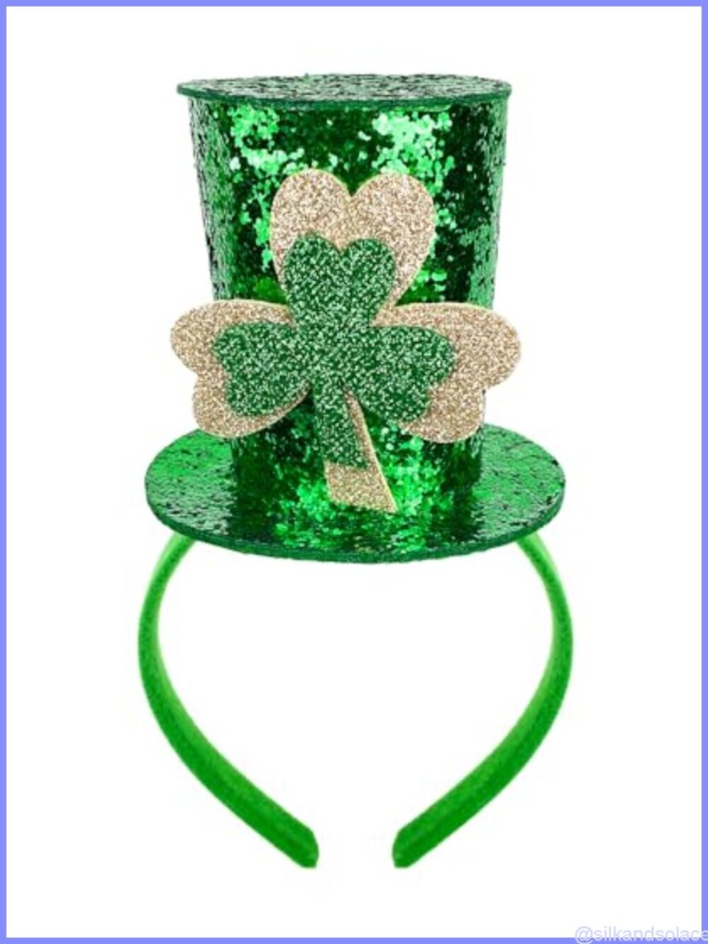 Mini Top Hat Fascinator Headband Shamrock St. Patrick's Day